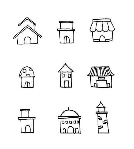 房屋设计图简笔画平面图怎么画好看又简单,房屋平面设计图纸图片怎么画